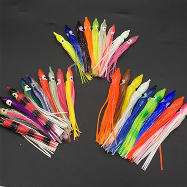 10Pcs 9cm Octopus Squid Skirt