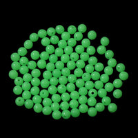 100pc/bag Fishing Beads 3 colors Luminous 6mm